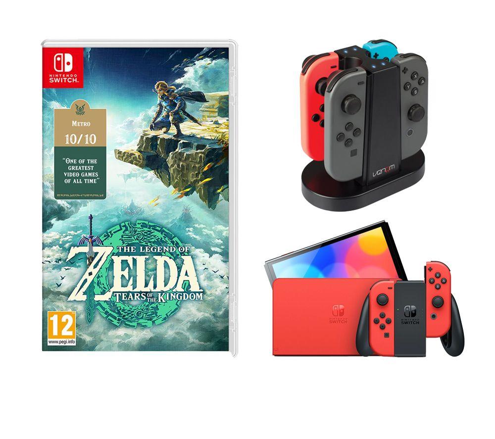 Nintendo Switch OLED - The Legend of Zelda: Tears of the Kingdom Edition  with Case and Wireless Controller Bundle