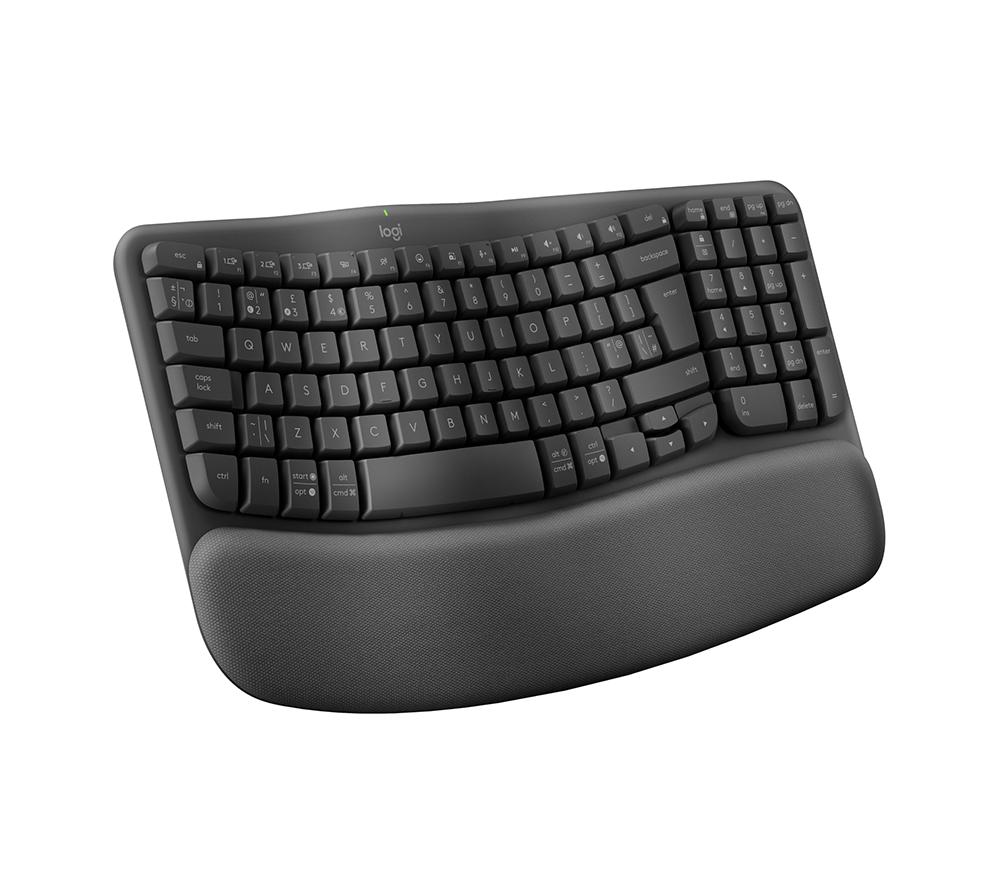 LOGITECH Wave Wireless Keyboard - Graphite, Black