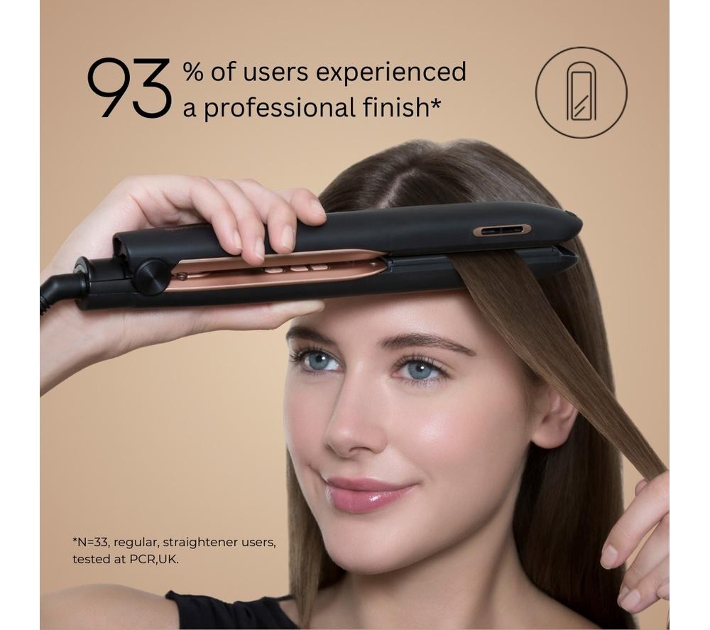 PANASONIC Nanoe EH-HS99-K895 Hair Straightener - Black & Rose Gold image number 4 of 6