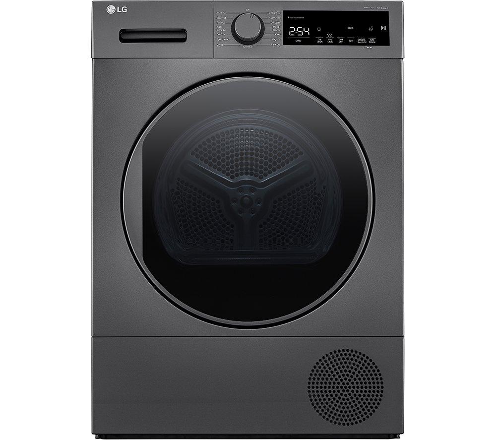 LG T200 FDT208S 8 kg Heat Pump Tumble Dryer - Dark Silver, Black,Silver/Grey