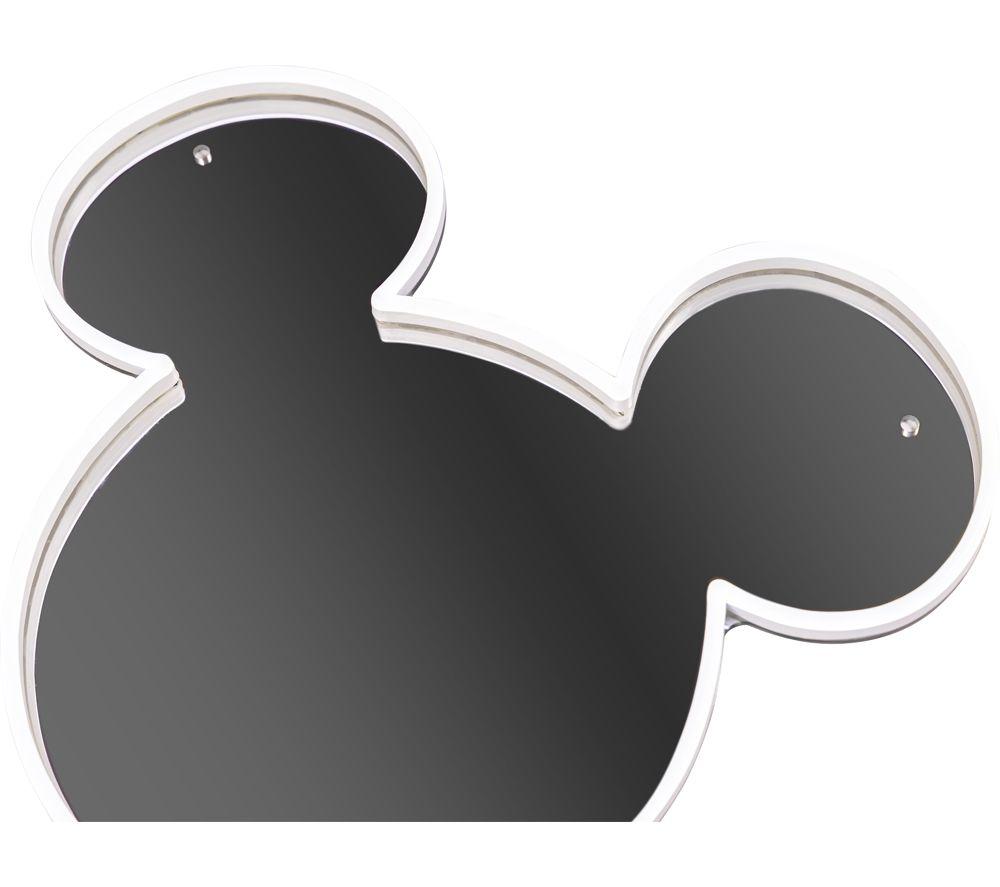 YELLOWPOP Disney Mickey Mouse LED Wall Lamp Mirror - White & Silver image number 3 of 4