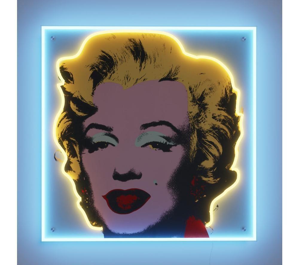 YELLOWPOP Andy Warhol Marilyn Monroe LED Wall Lamp - Multicolour, Large image number 2 of 3