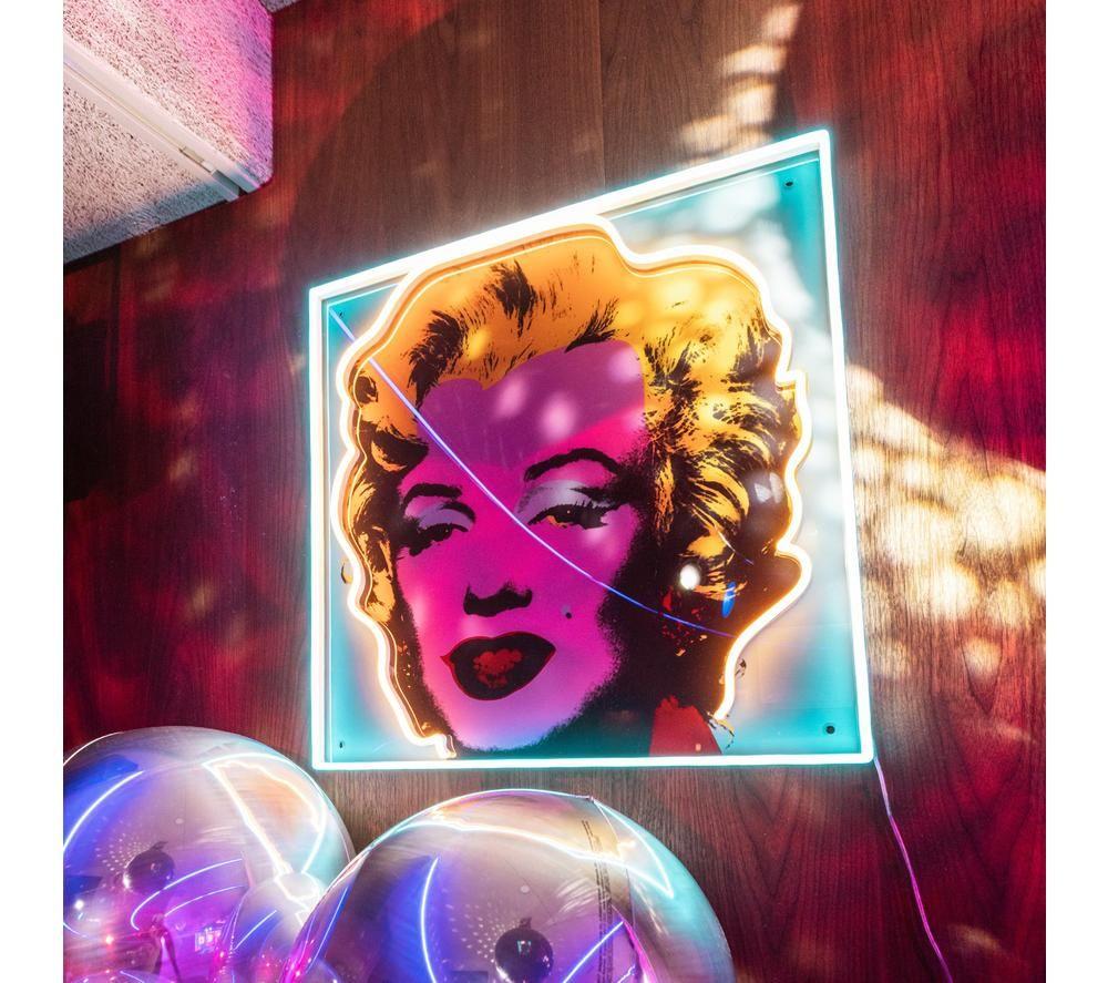 YELLOWPOP Andy Warhol Marilyn Monroe LED Wall Lamp - Multicolour, Large image number 3 of 3