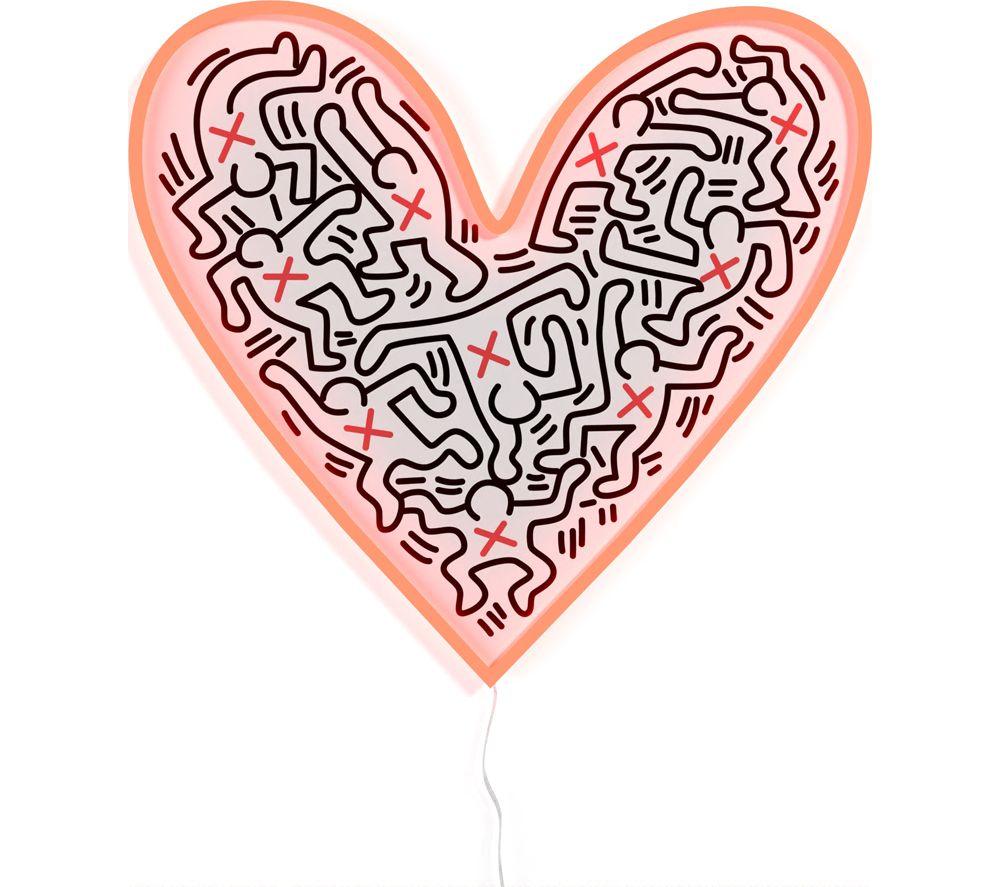 Yellowpop Dance Love X Keith Haring Led Wall Lamp - Red