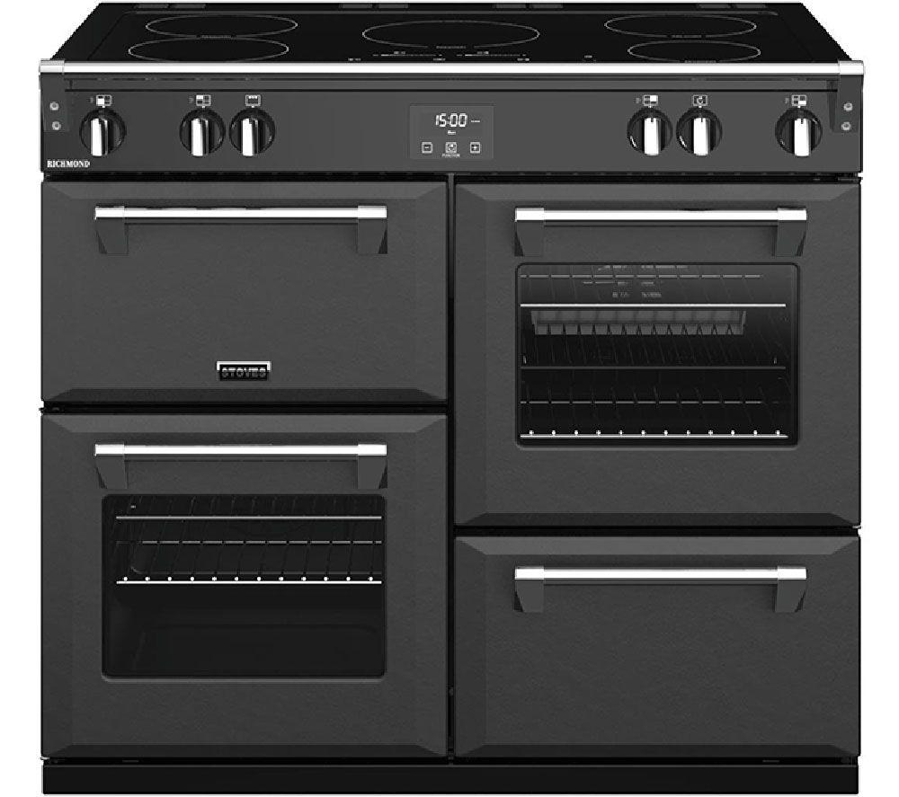 STOVES ST Richmond S1000Ei MK22 Electric Induction Range Cooker - Anthracite & Chrome