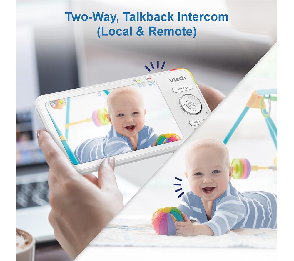 VTECH RM5766HD 5" LCD Screen Smart Video Baby Monitor - White image number 4 of 15