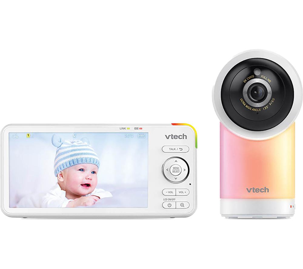 VTECH RM5766HD 5" LCD Screen Smart Video Baby Monitor - White image number 6 of 15