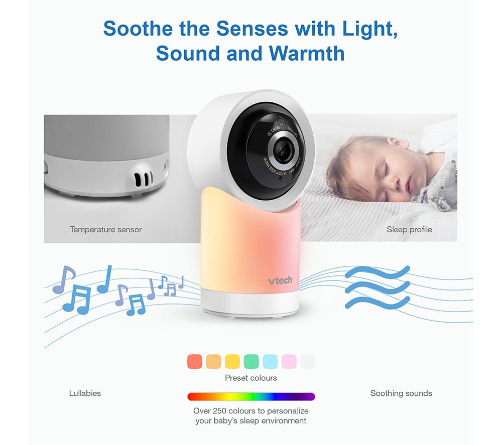 VTECH RM5766HD 5" LCD Screen Smart Video Baby Monitor - White image number 11 of 15