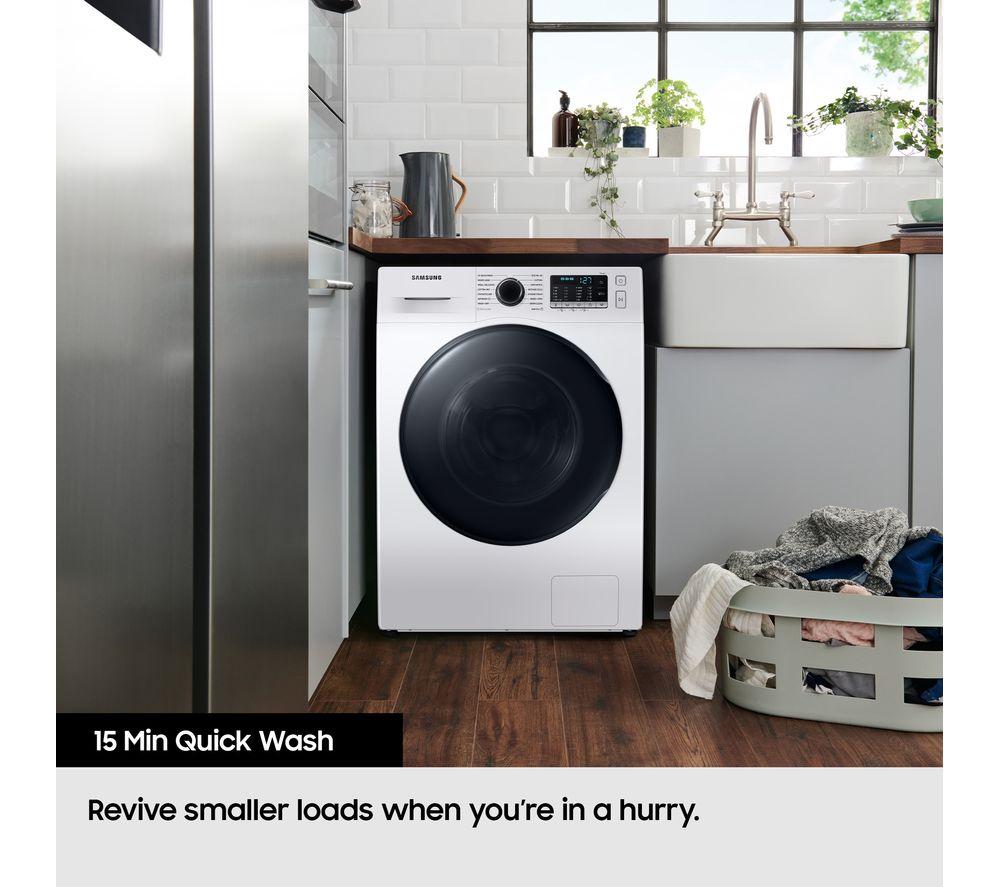 SAMSUNG Series 5 Ecobubble WW80CGC04DAEEU WiFi-enabled 8 kg 1400 Spin Washing Machine - White image number 6 of 9