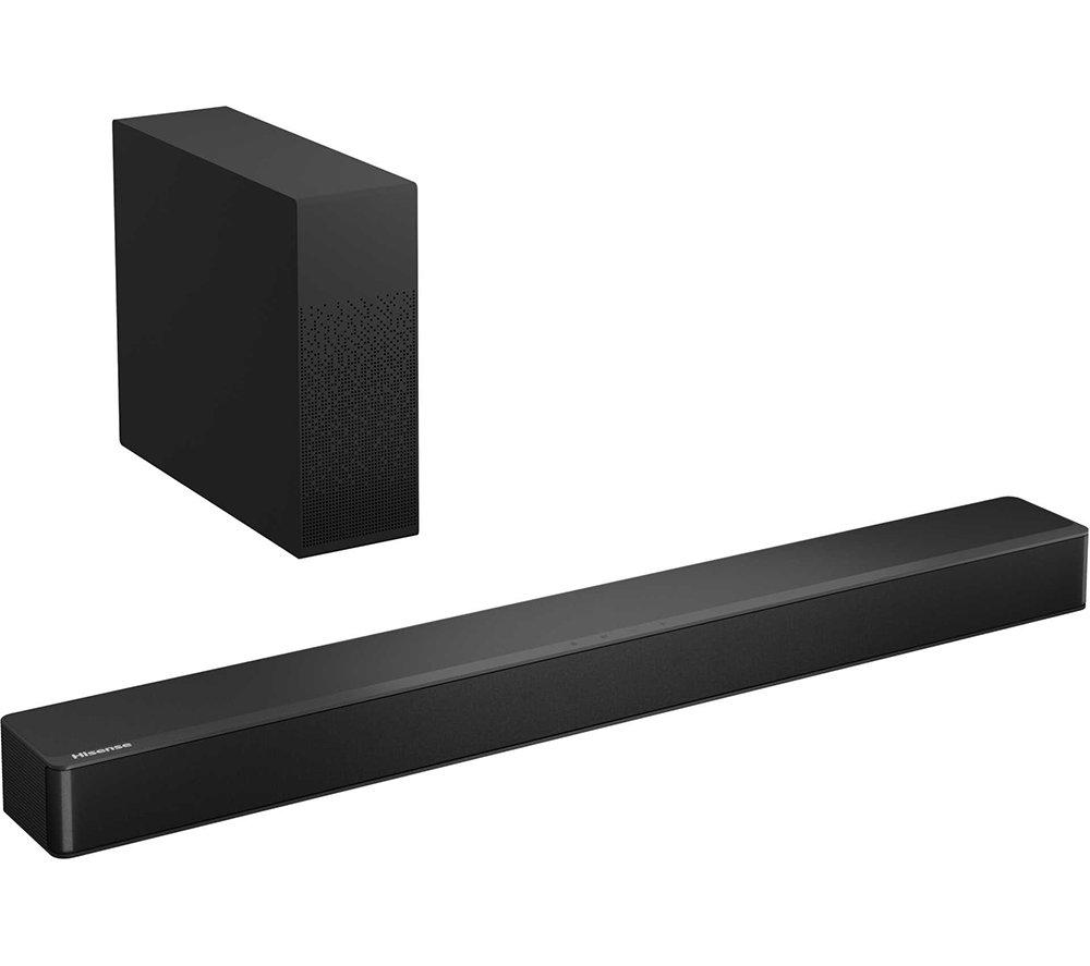 Hisense 2.1 CH 240W Soundbar HS2100 - DTS Virtual X, Subwoofer, HDMI ARC, Bluetooth (2023 Model) , Black