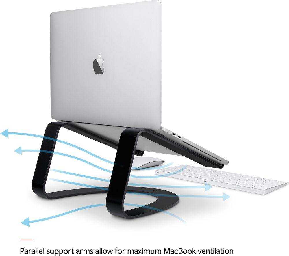TWELVE SOUTH Curve Laptop Stand for MacBook - Black image number 2 of 3