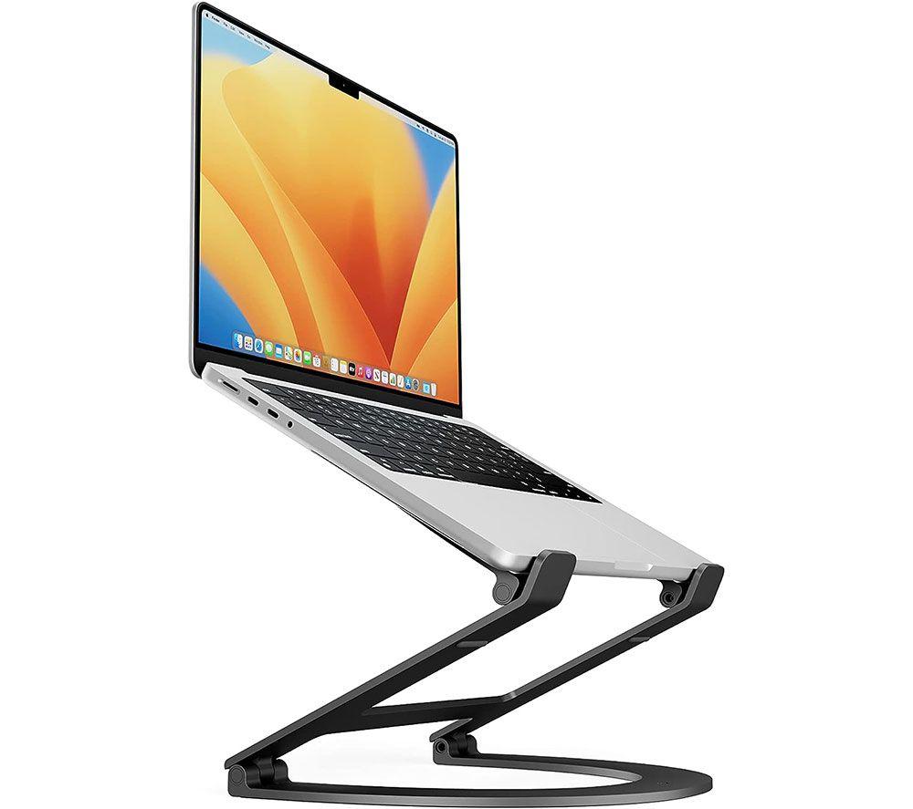 Twelve South Curve Flex | Ergonomic Height & Angle Adjustable Aluminum Laptop/MacBook Stand/Riser, fits 10