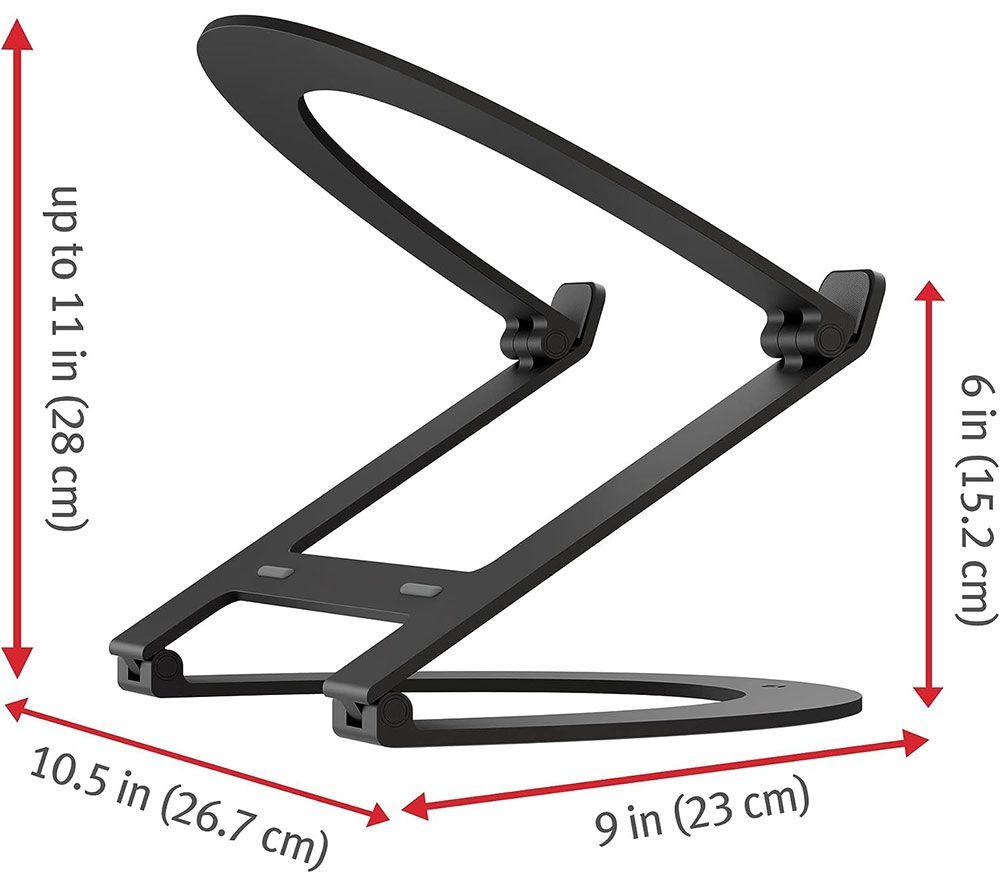 TWELVE SOUTH Curve Flex Laptop Stand - Black image number 2 of 4