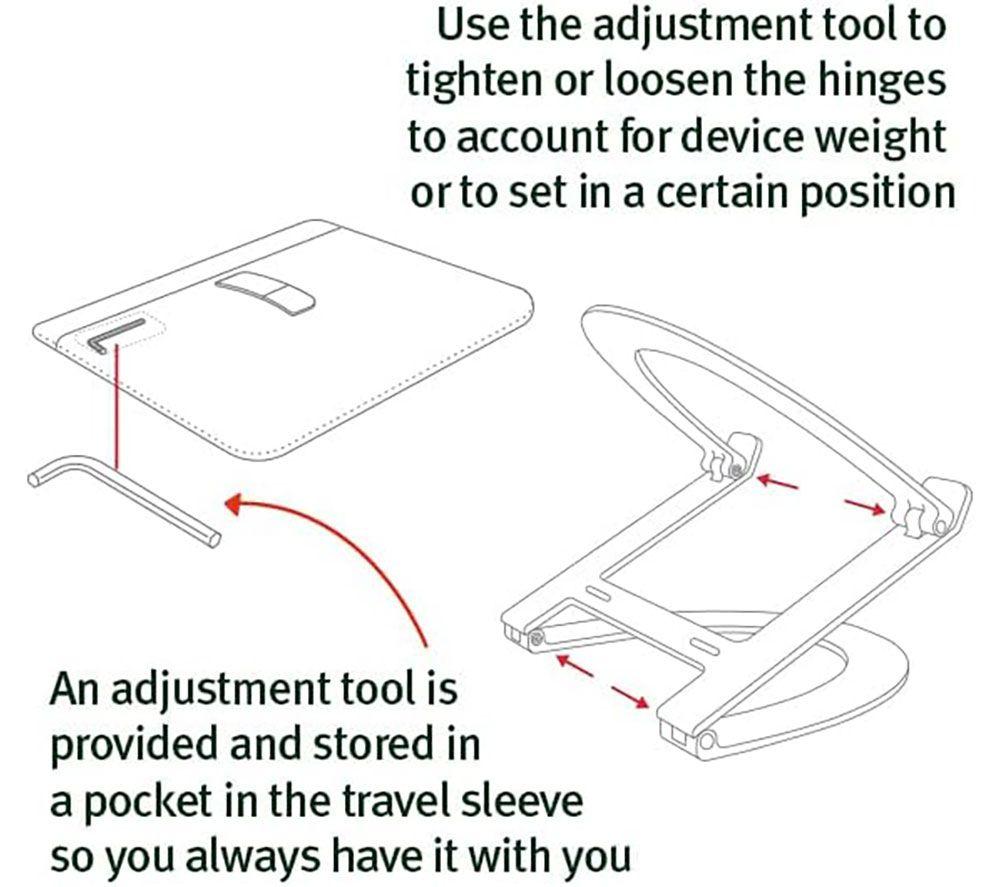 TWELVE SOUTH Curve Flex Laptop Stand - Black image number 4 of 4