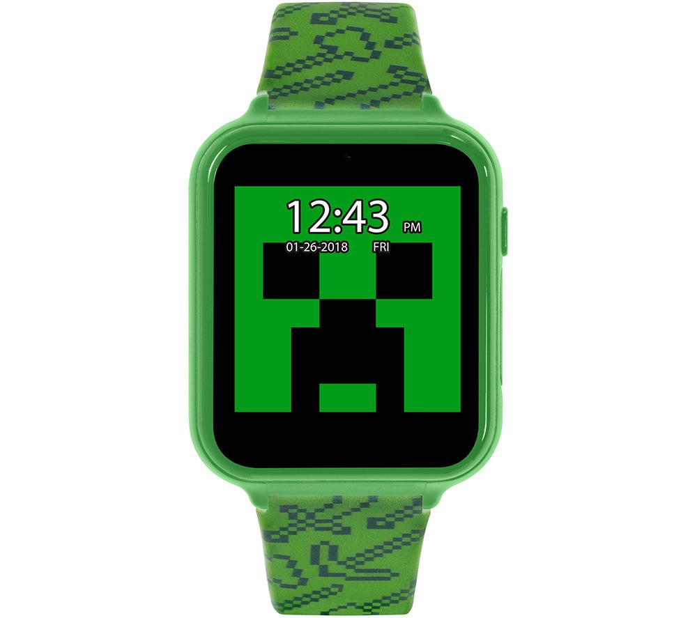 Image of REFLEX ACTIVE Minecraft Interactive Smart Watch for Kids - Green, Green,Black,Patterned