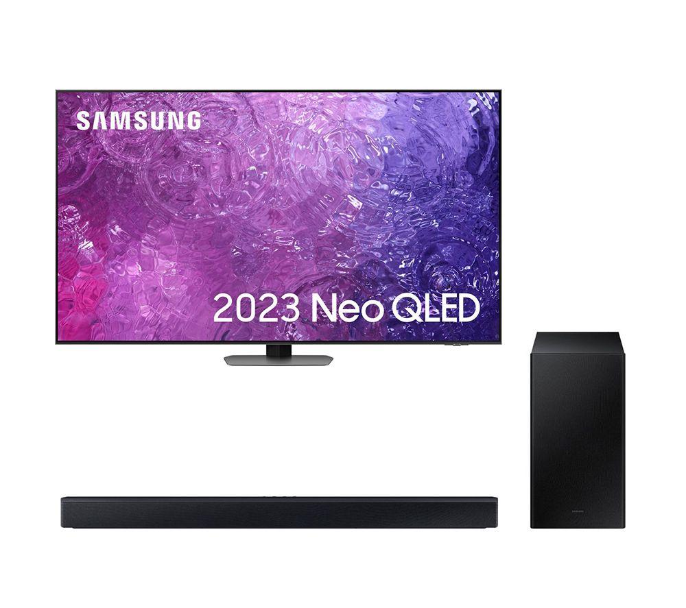 55" Samsung QE55QN90CATXXU  Smart 4K Ultra HD HDR Neo QLED TV & HW-C450/XU 2.1 Wireless Sound Bar Bundle review