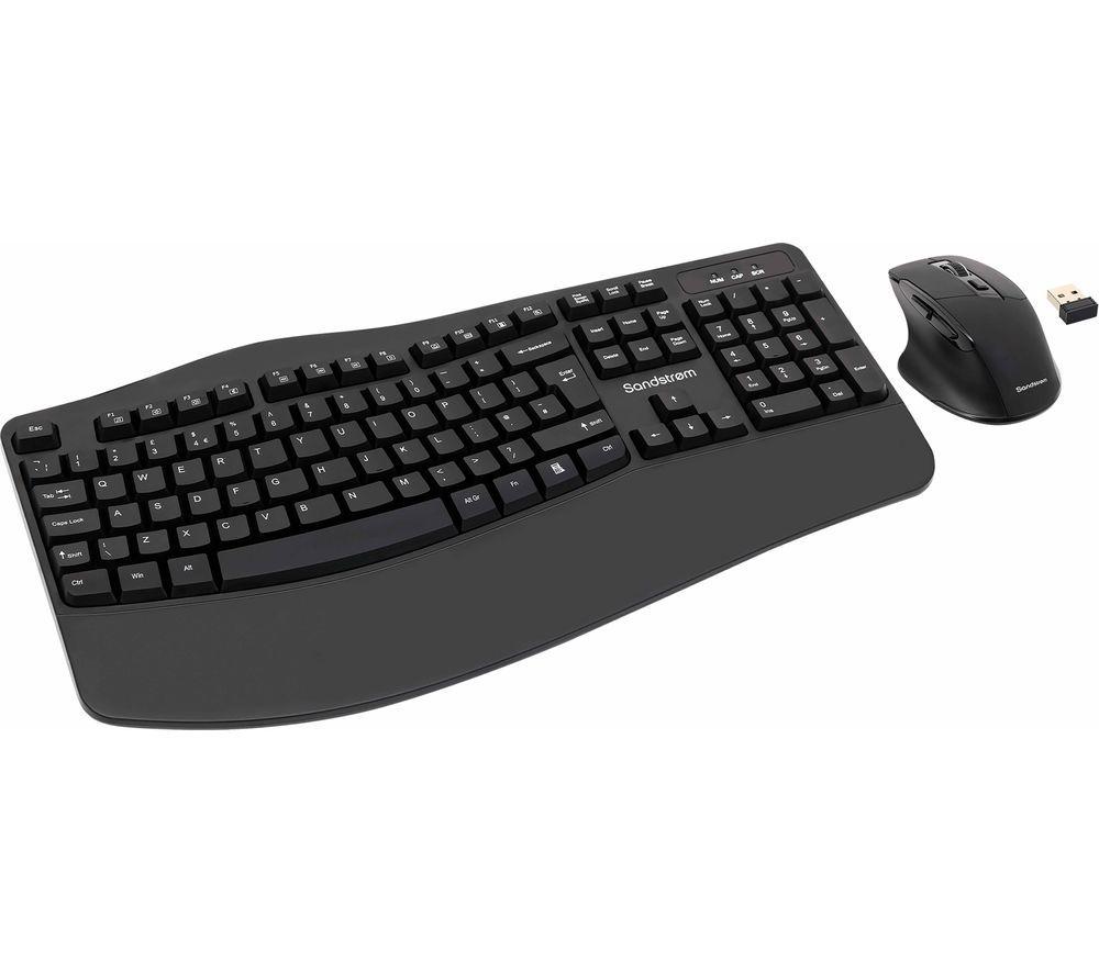 SANDSTROM Ergonomic SERGOCS25 Wireless Keyboard & Mouse Set image number 2 of 2