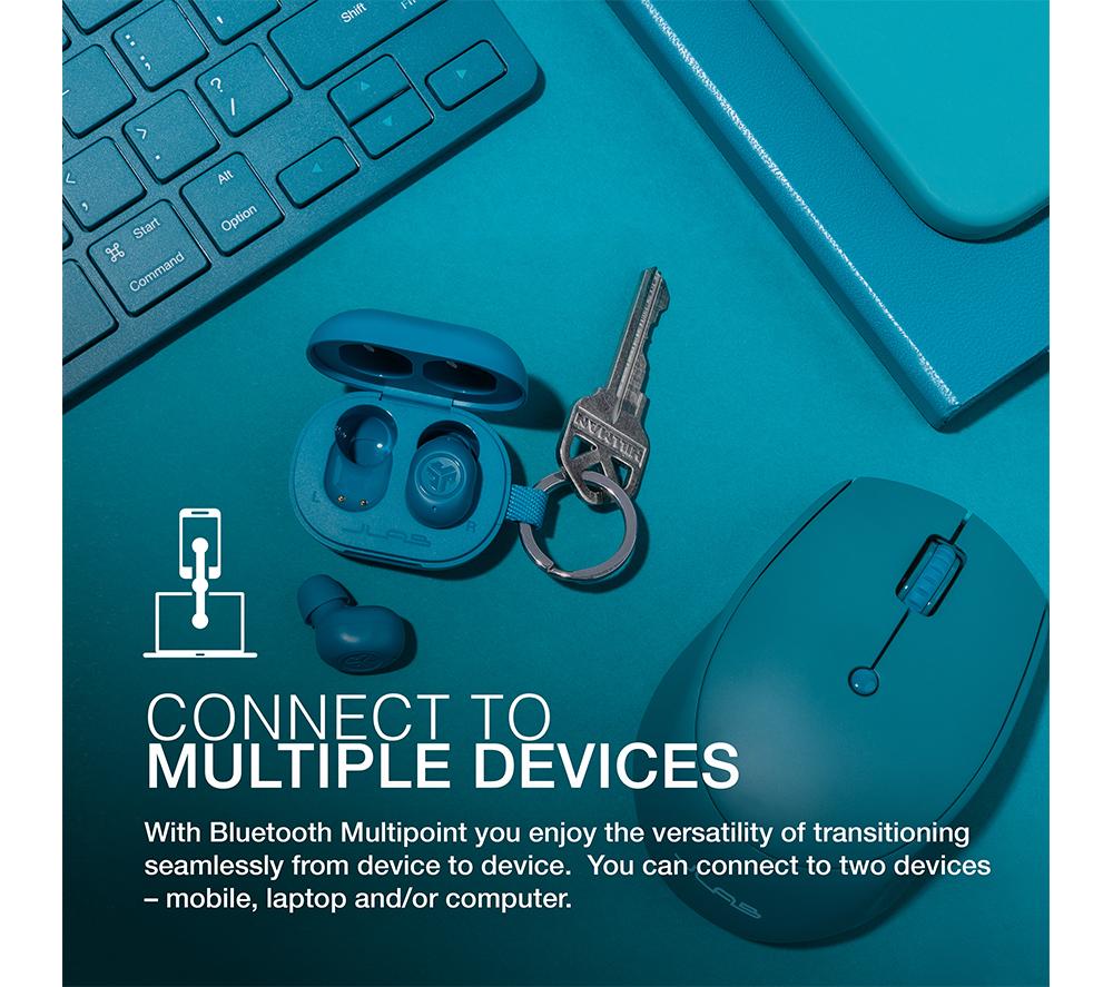 JLAB AUDIO JBuds Mini Wireless Bluetooth Earbuds - Aqua Teal image number 3 of 7