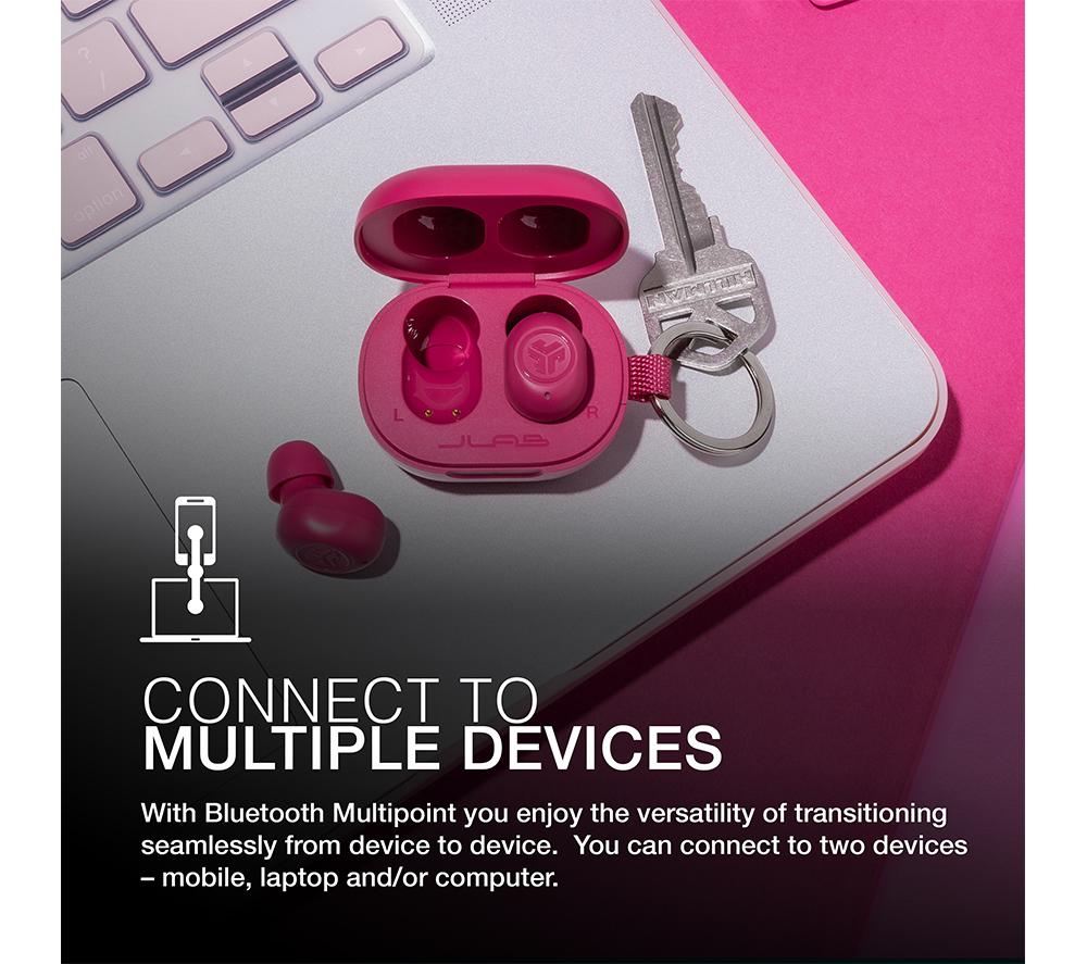 JLAB AUDIO JBuds Mini Wireless Bluetooth Earbuds - Pink image number 3 of 7