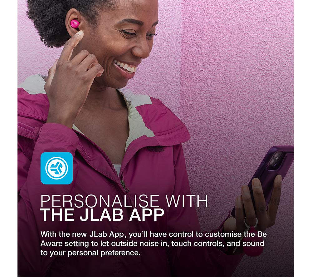 JLAB AUDIO JBuds Mini Wireless Bluetooth Earbuds - Pink image number 5 of 7