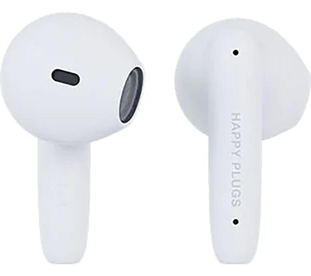 HAPPY PLUGS Joy Lite Wireless Bluetooth Earbuds - White, White