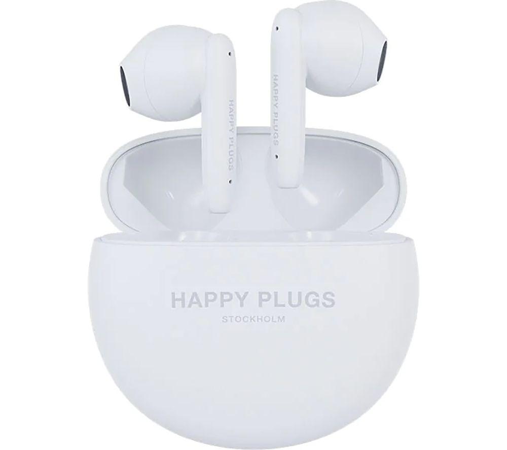 HAPPY PLUGS Joy Lite Wireless Bluetooth Earbuds - White image number 3 of 5