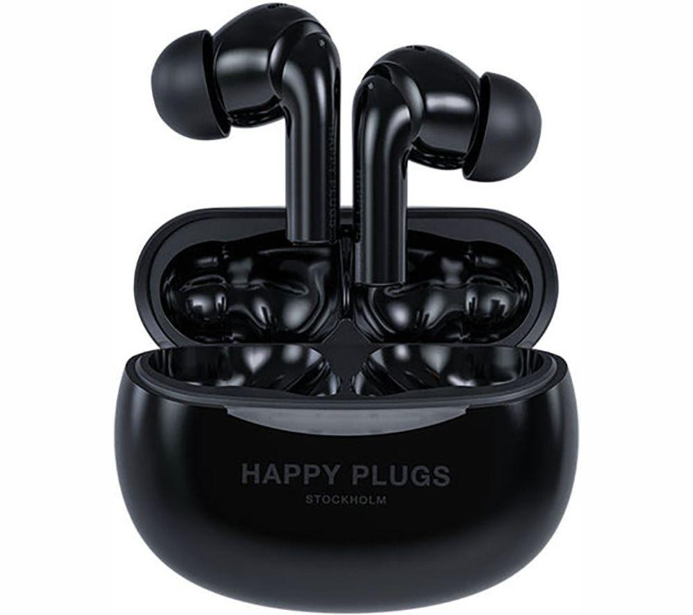 HAPPY PLUGS Joy Pro Wireless Bluetooth Noise-Cancelling Earbuds - Black image number 3 of 5