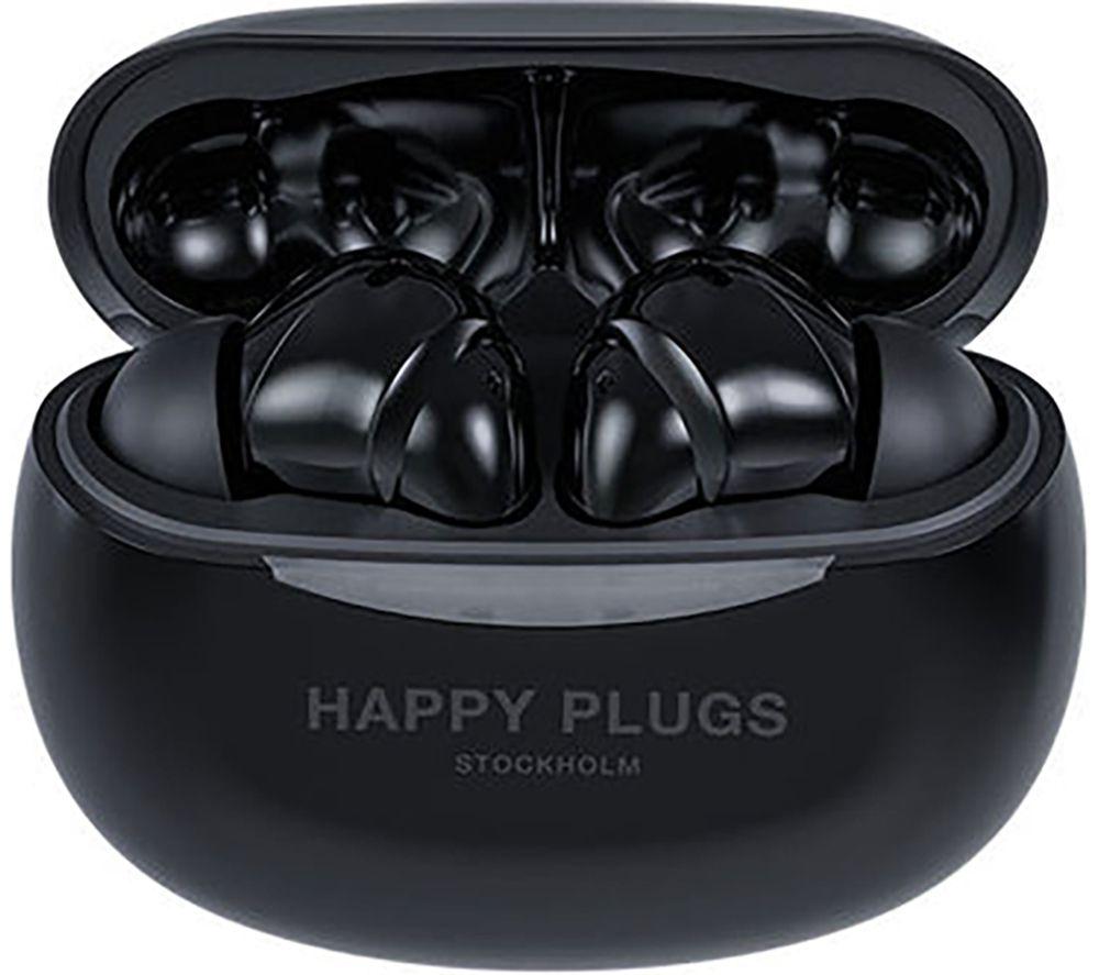 HAPPY PLUGS Joy Pro Wireless Bluetooth Noise-Cancelling Earbuds - Black image number 4 of 5