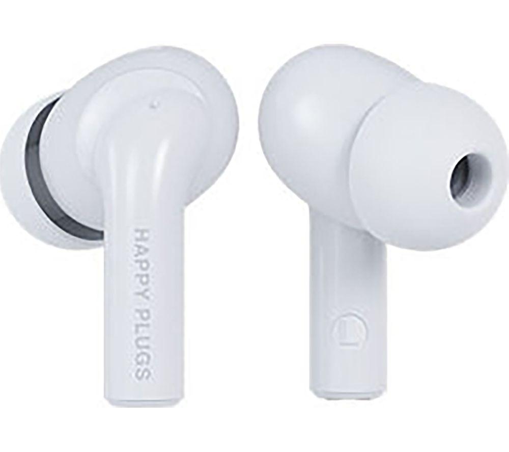 HAPPY PLUGS Joy Pro Wireless Bluetooth Noise-Cancelling Earbuds - White, White