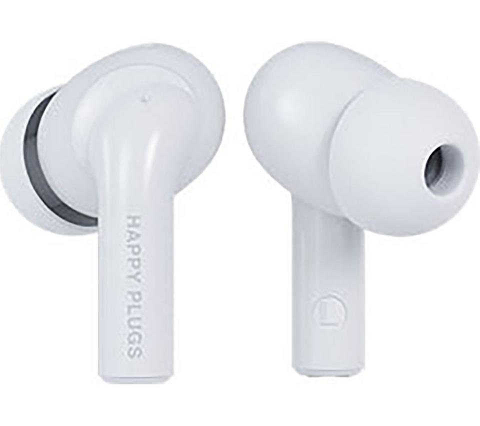 HAPPY PLUGS Joy Pro Wireless Bluetooth Noise-Cancelling Earbuds - White