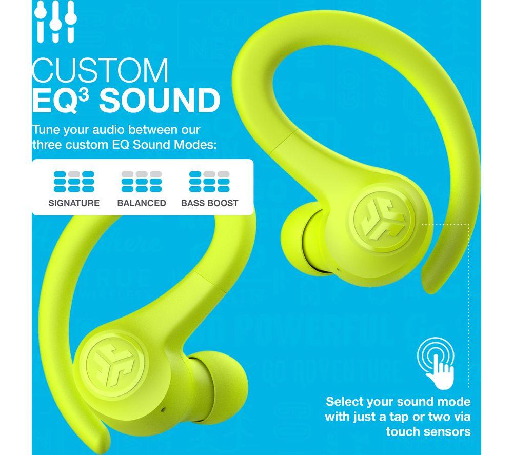 JLAB AUDIO Go Air Sport Wireless Bluetooth Earbuds - Neon Yellow image number 7 of 8