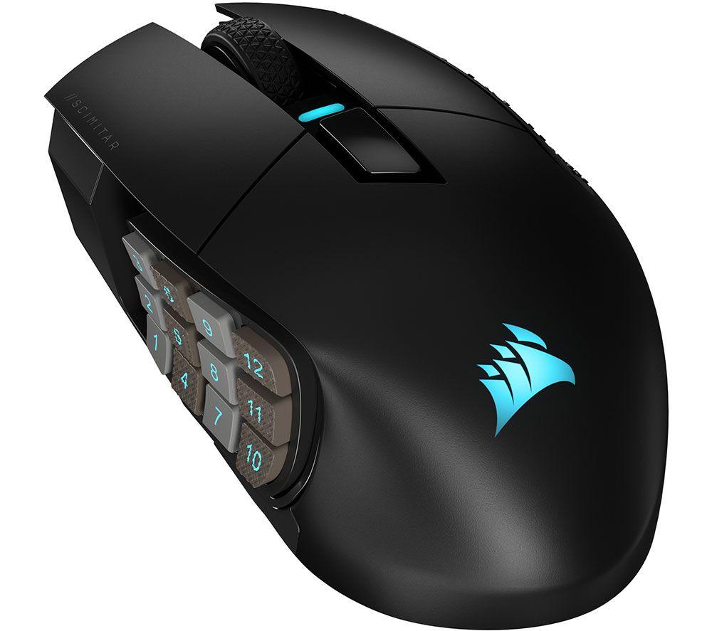 CORSAIR Scimitar Elite Wireless Optical Gaming Mouse, Black