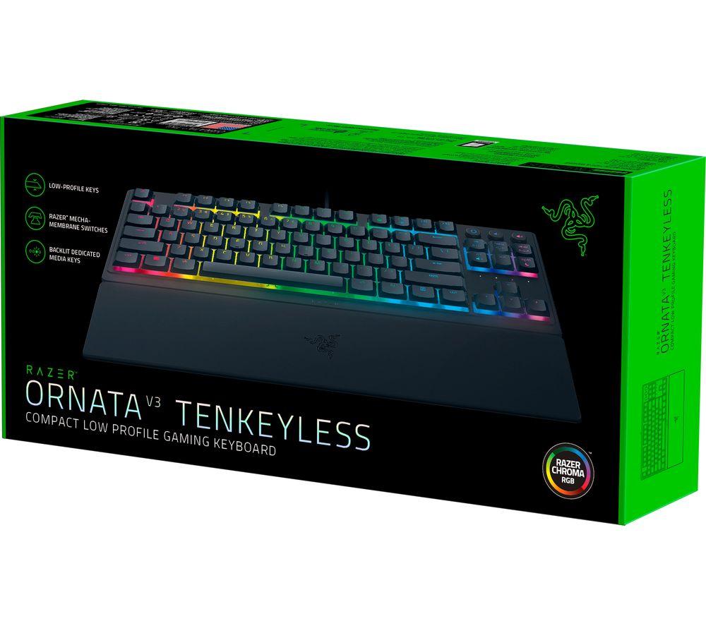 Razer ORNATA TENKEYLESS ブラック ゲーミングキーボード Buy RAZER Ornata V3 TKL Gaming Keyboard - Black | Currys