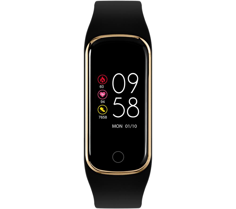 REFLEX ACTIVE Series 8 Fitness Tracker - Black & Gold, Silicone Strap, Gold,Black