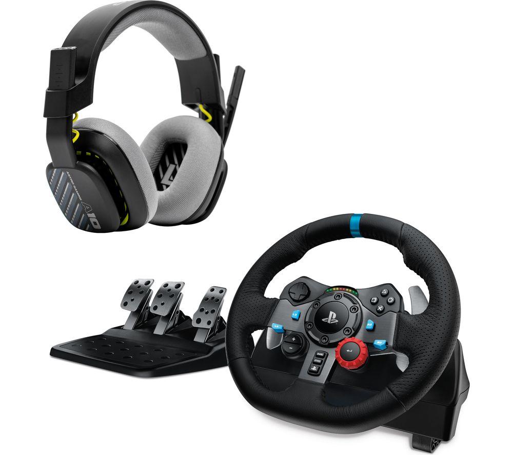 LOGITECH G29 Racing Wheel with Pedals & ASTRO A10 Gaming Headset Bundle