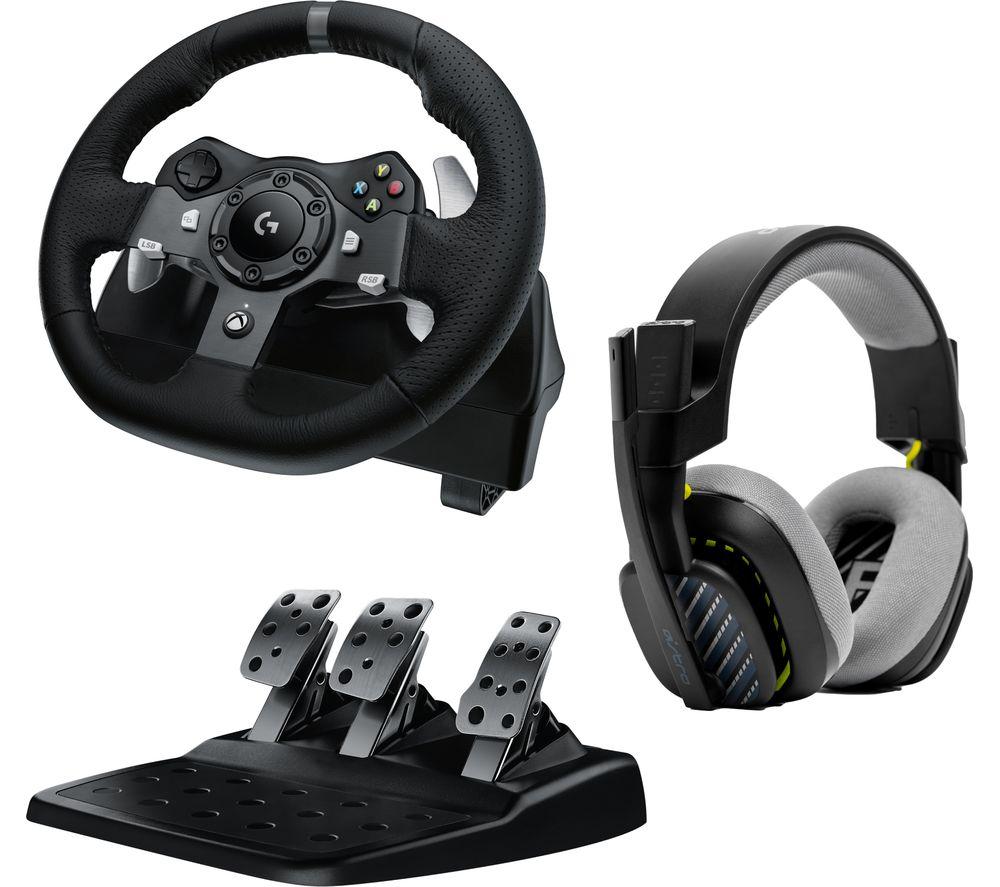 LOGITECH G920 Racing Wheel with Pedals & ASTRO A10 Gaming Headset Bundle