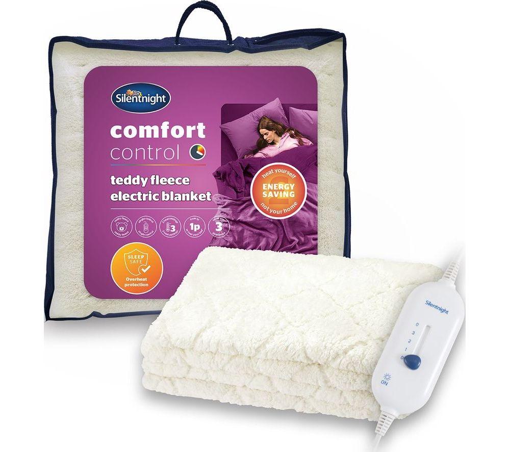 SILENTNIGHT Comfort Control Teddy Electric Blanket - Double