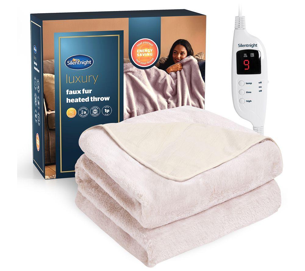 Buy SILENTNIGHT Luxury Faux Fur Heated Throw Electric Blanket