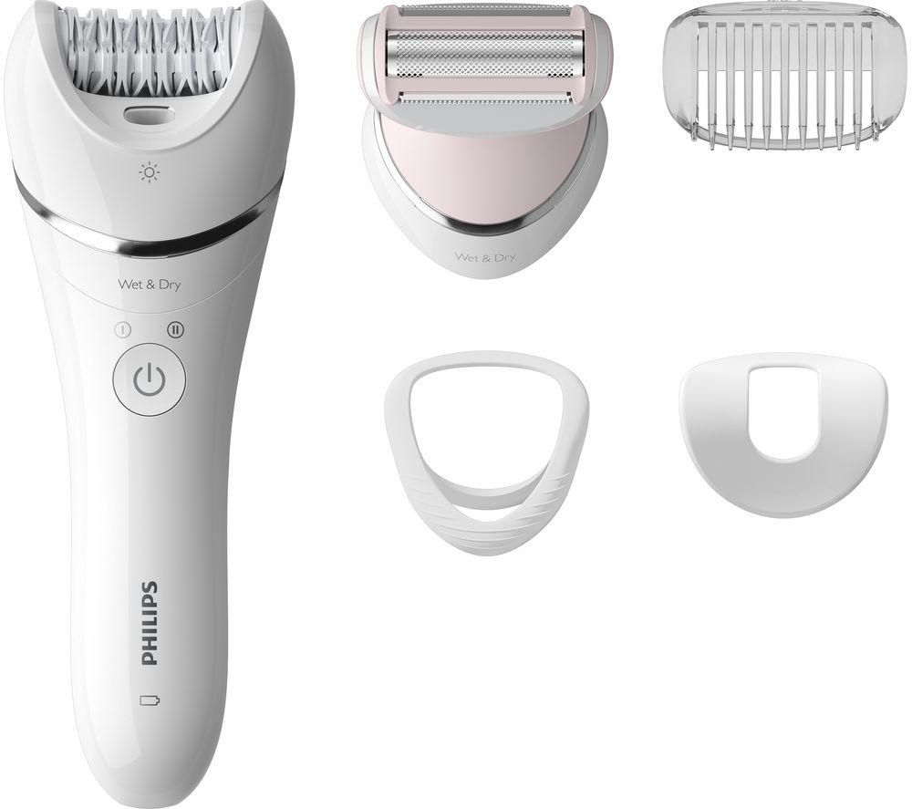PHILIPS BRE710/01 Series 8000 Wet & Dry Epilator - White image number 2 of 5
