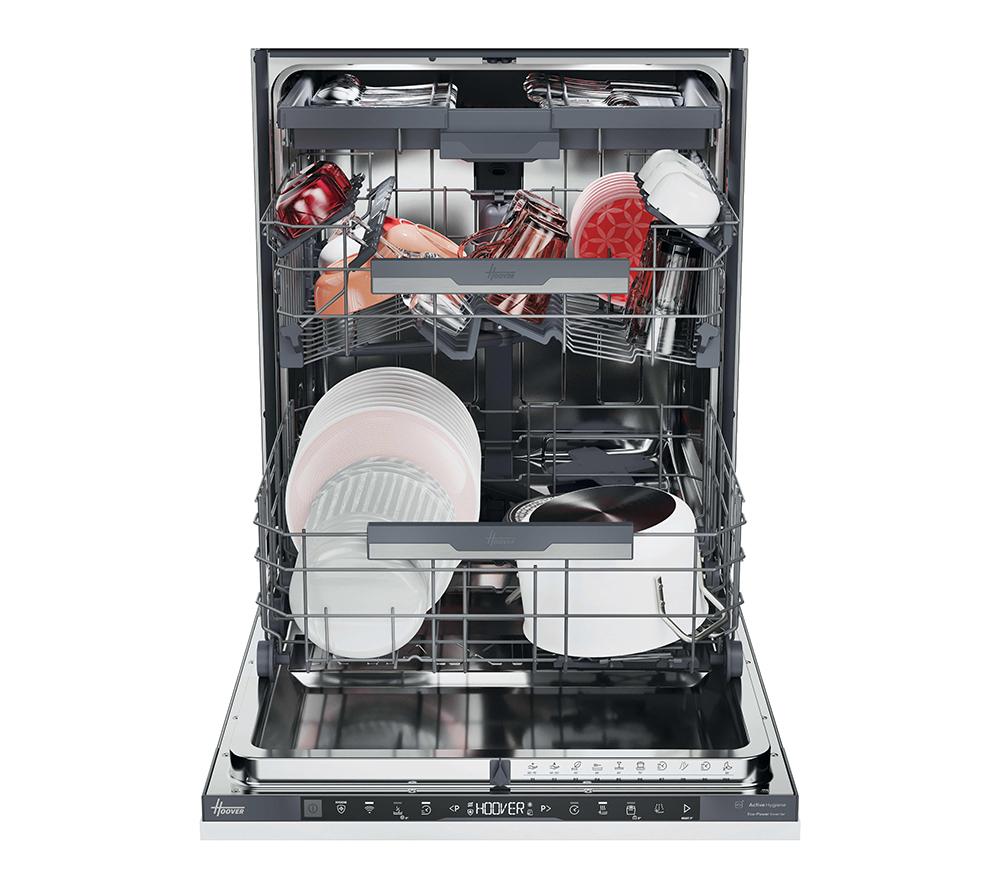 HOOVER HI 6B2S3PSTA-80 Full Size Fully Integrated WiFi-enabled Dishwasher image number 3 of 25