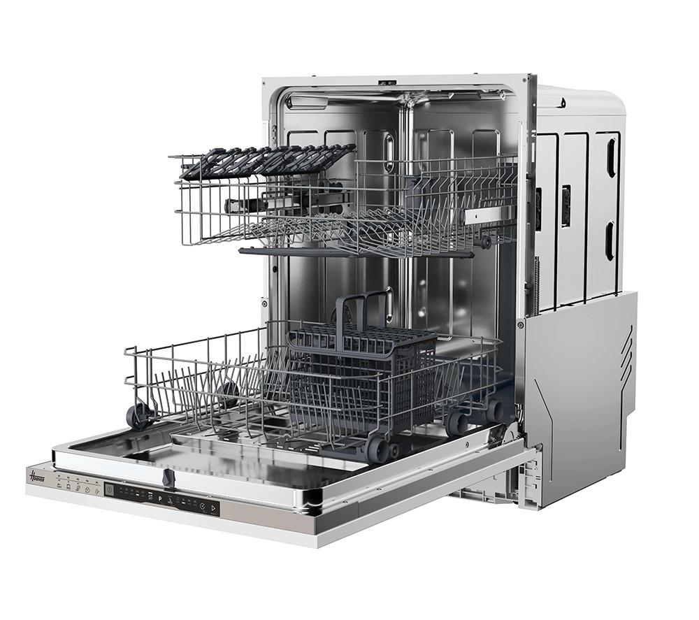 HOOVER H-Dish H300 HI 3E9E0S-80 Full-size Fully Integrated Dishwasher - Silver image number 5 of 18