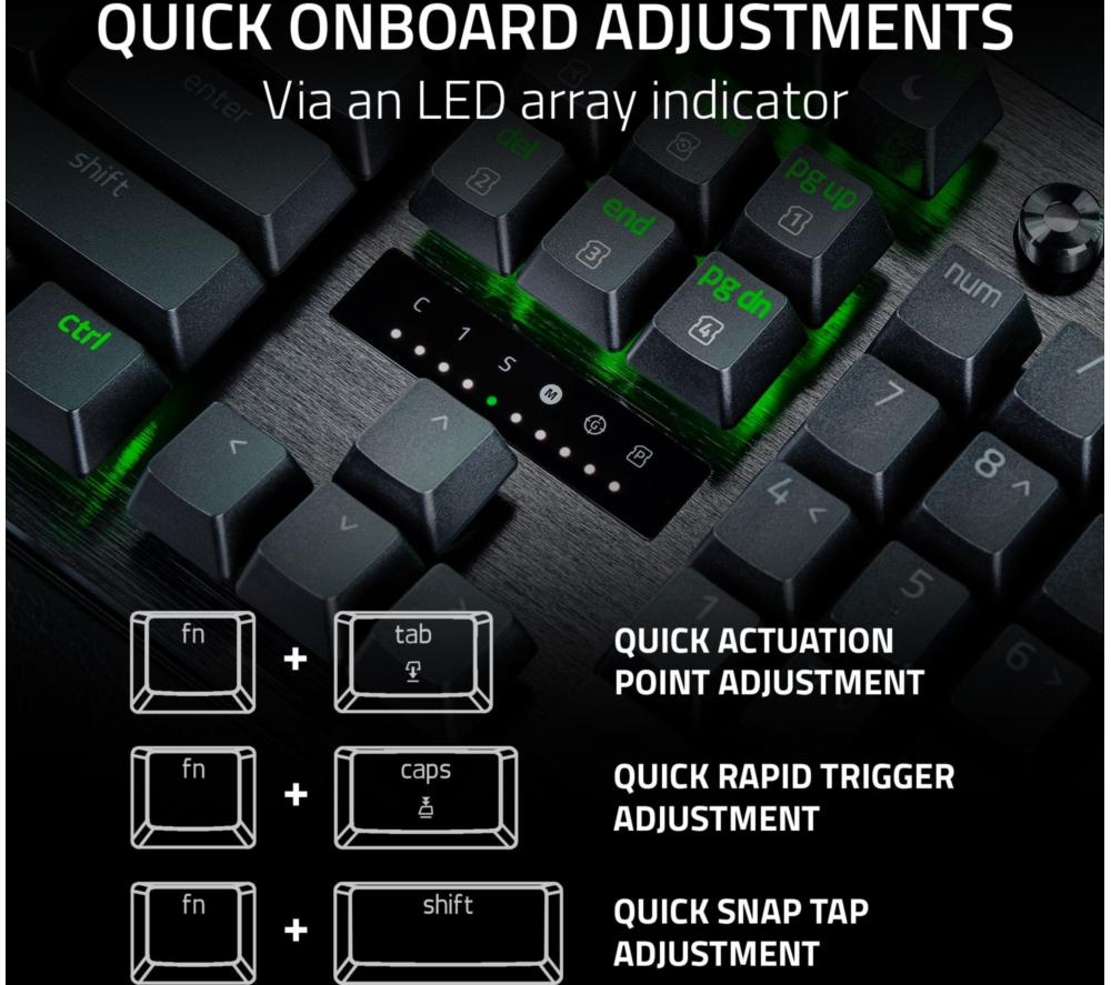 RAZER Huntsman V3 Pro Gaming Keyboard - Black image number 6 of 8