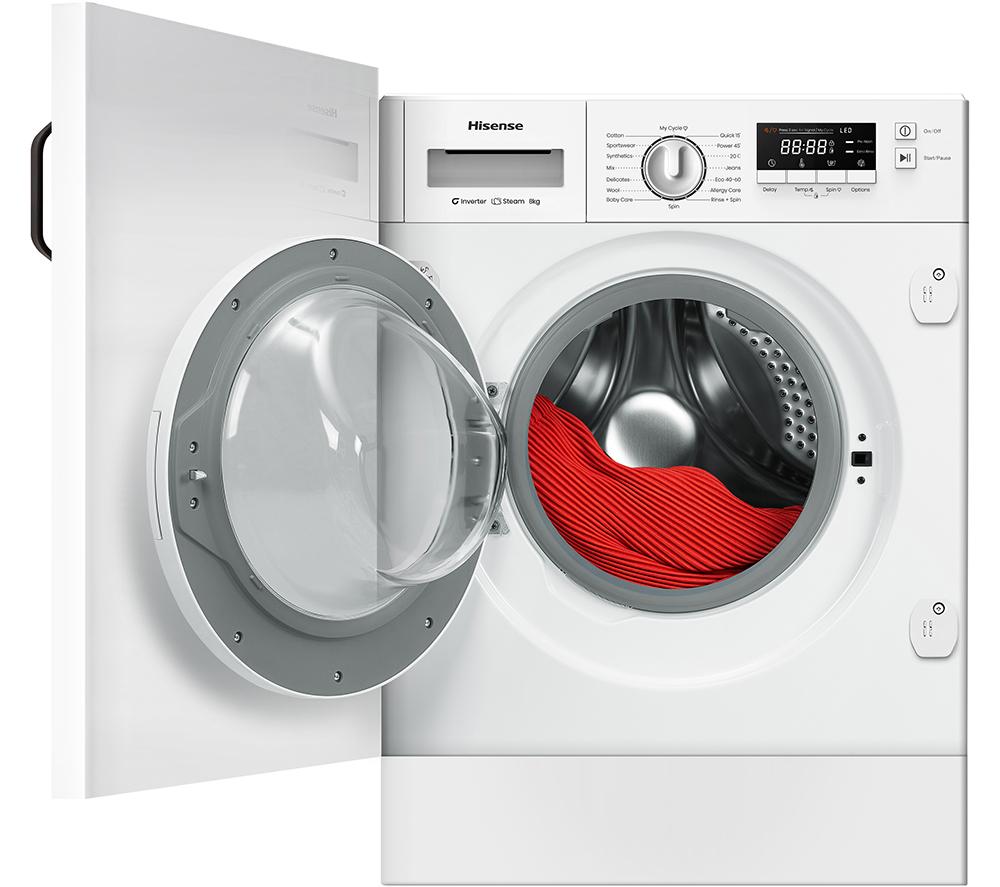 HISENSE 3 Series WF3M841BWI Integrated 8 kg 1400 rpm Washing Machine - White image number 12 of 14