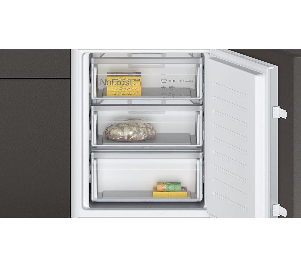 NEFF N30 KI7861SE0G Integrated 60/40 Fridge Freezer - Sliding Hinge image number 6 of 13