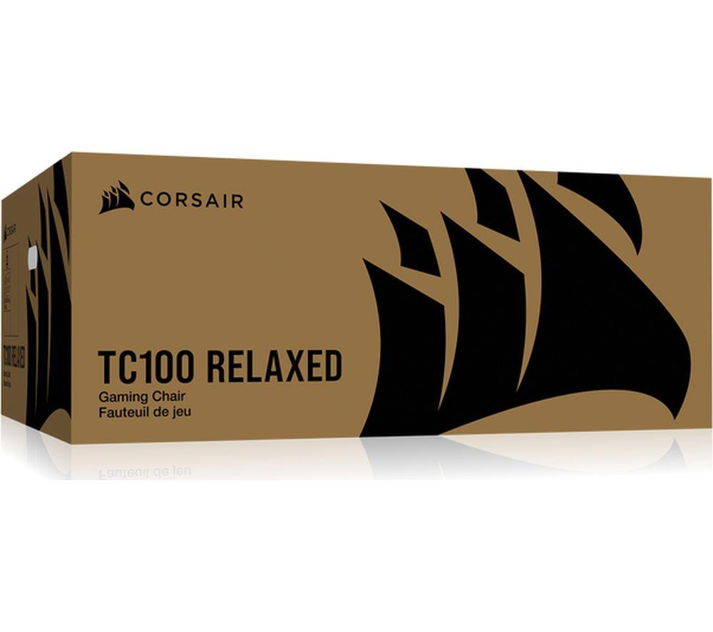CORSAIR TC100 RELAXED Gaming Chair - Fabric, Black image number 4 of 9