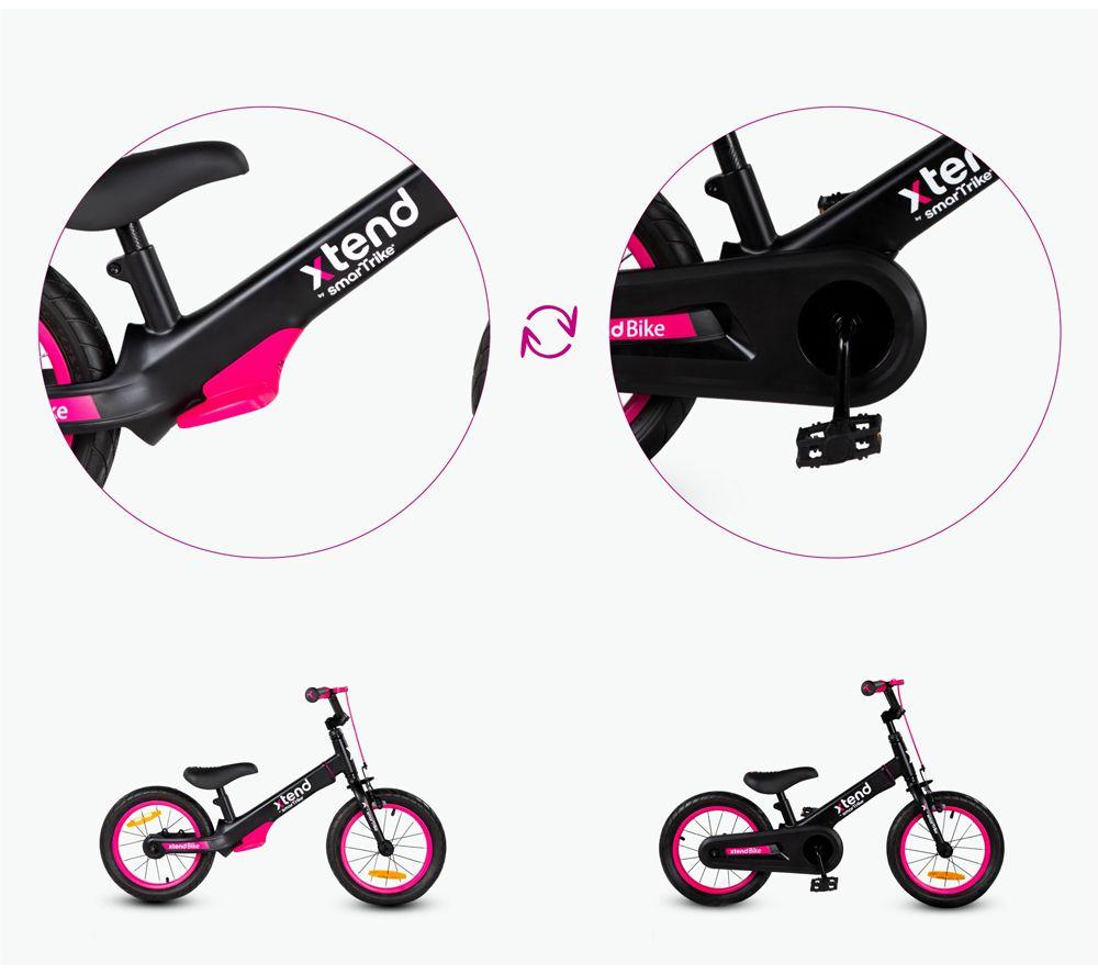 SMARTRIKE Xtend 3 Stage Kids' Bicycle - Pink & Black image number 8 of 9