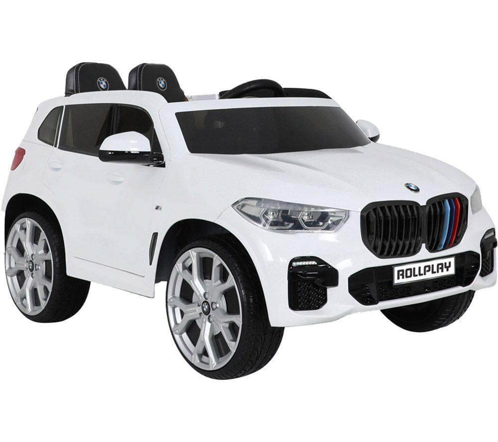 ROLLPLAY BMW X5M Premium 12 Volt Kids Electric Ride-On Toy - White, White