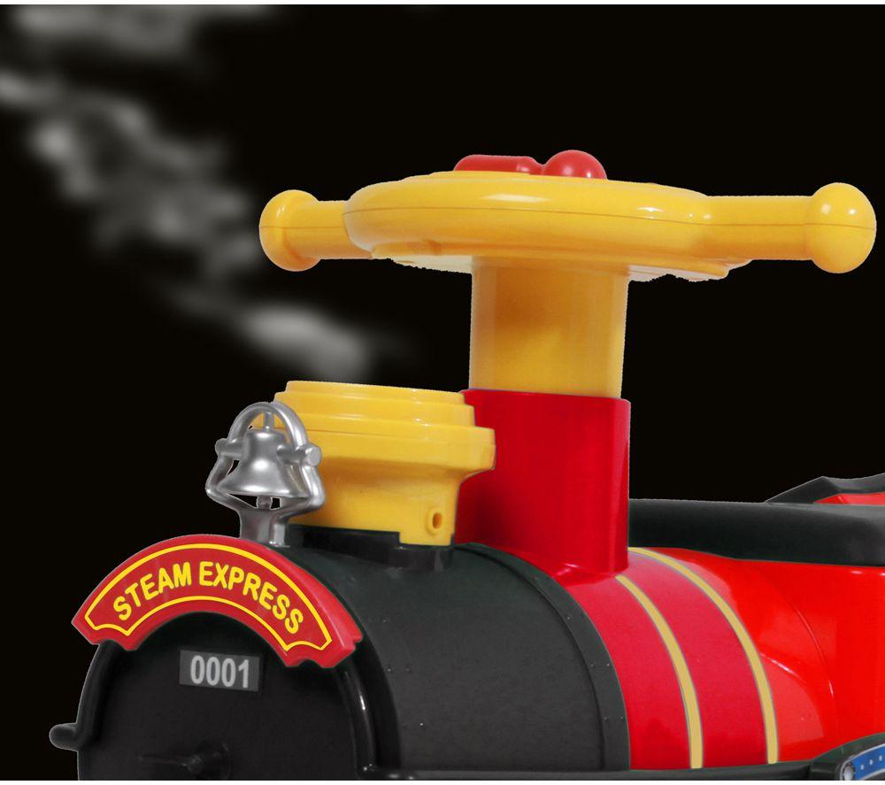 ROLLPLAY Steam Train Kids' Electric Ride-on Toy - Red image number 9 of 14