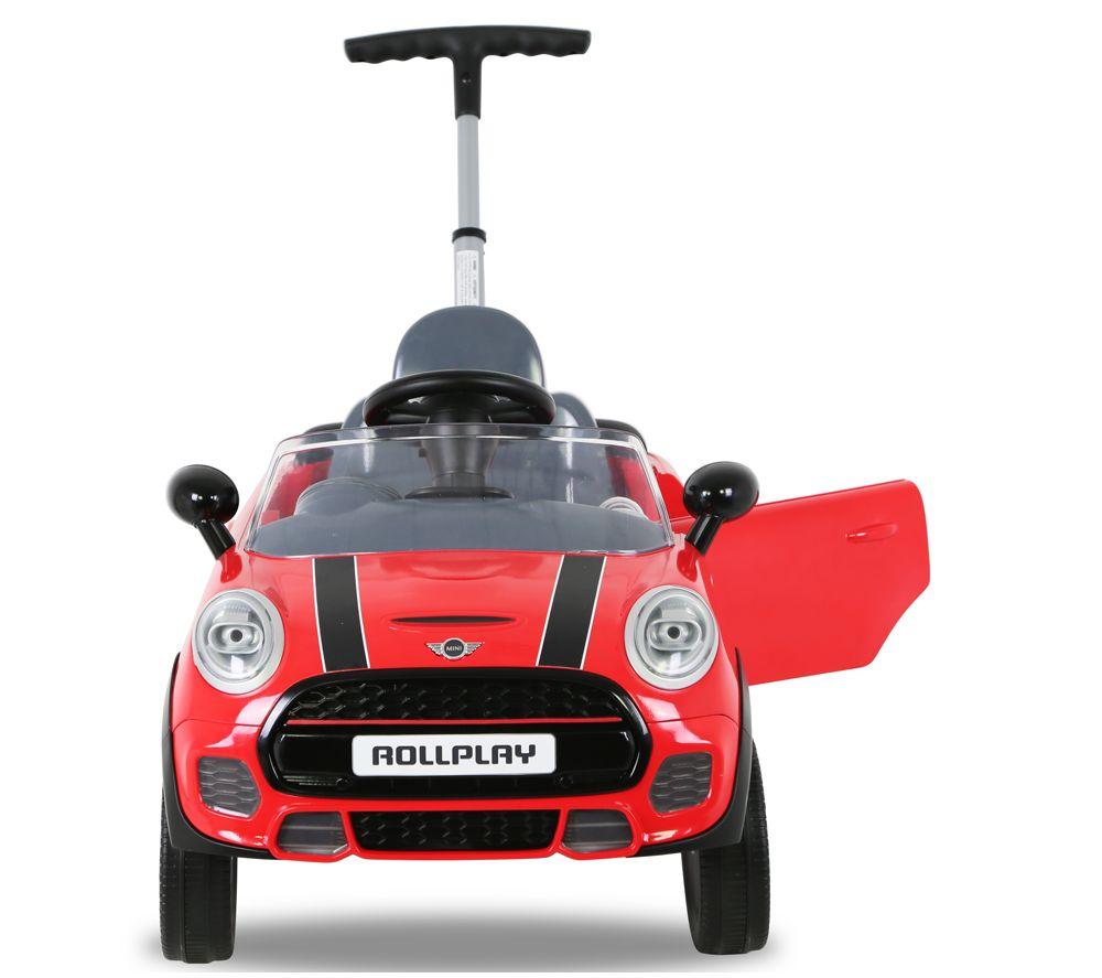 ROLLPLAY Mini Cooper Car Kid's Ride-on Toy - Red image number 4 of 8