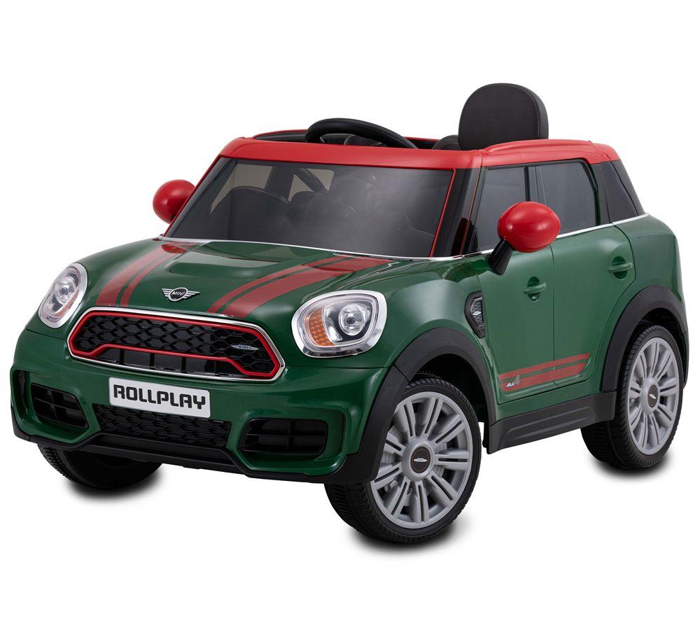 ROLLPLAY Mini Countryman Kids' Electric Ride-On Car - Green, Green